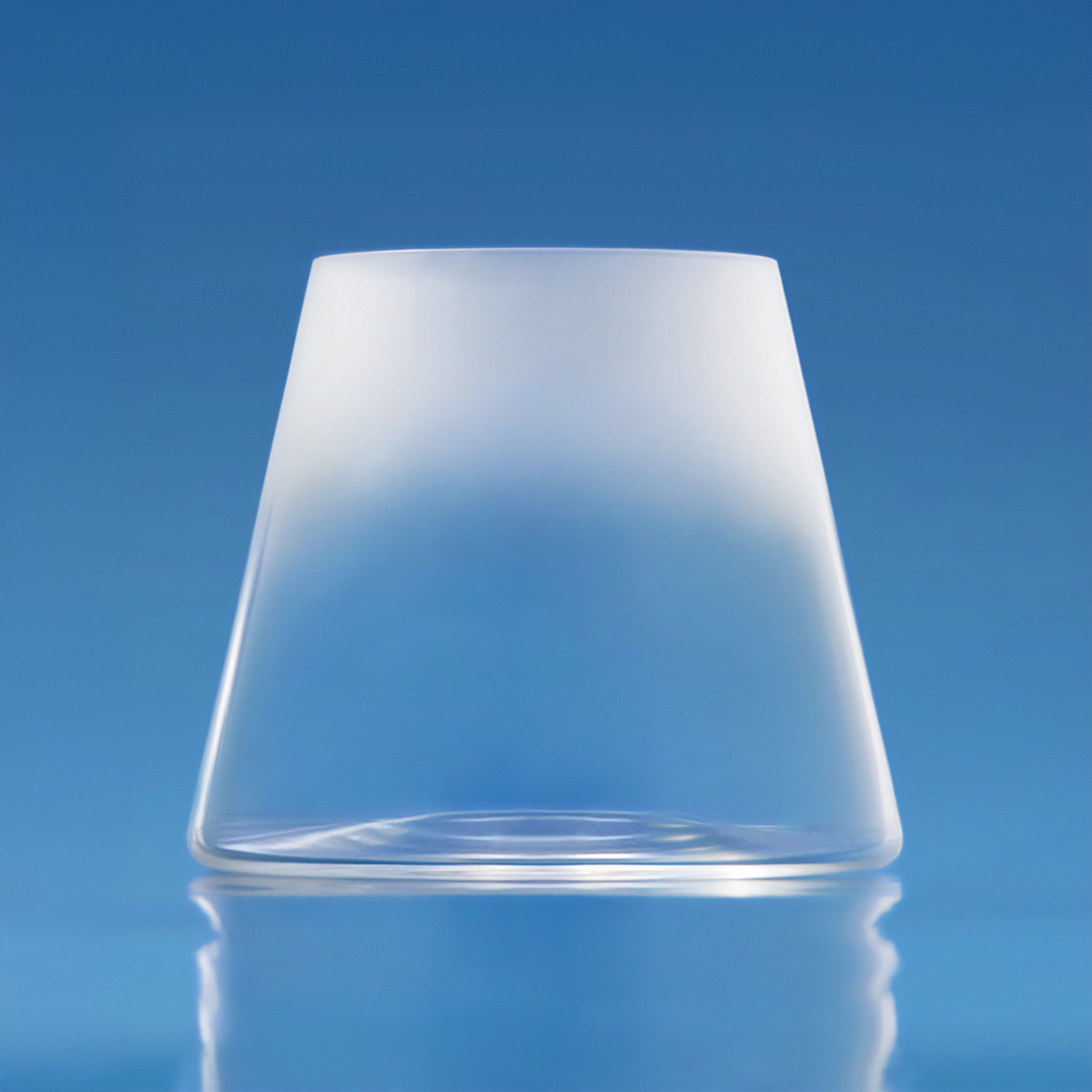 Frosted Fujiyama Glass REWORK Edition, against a blue background.