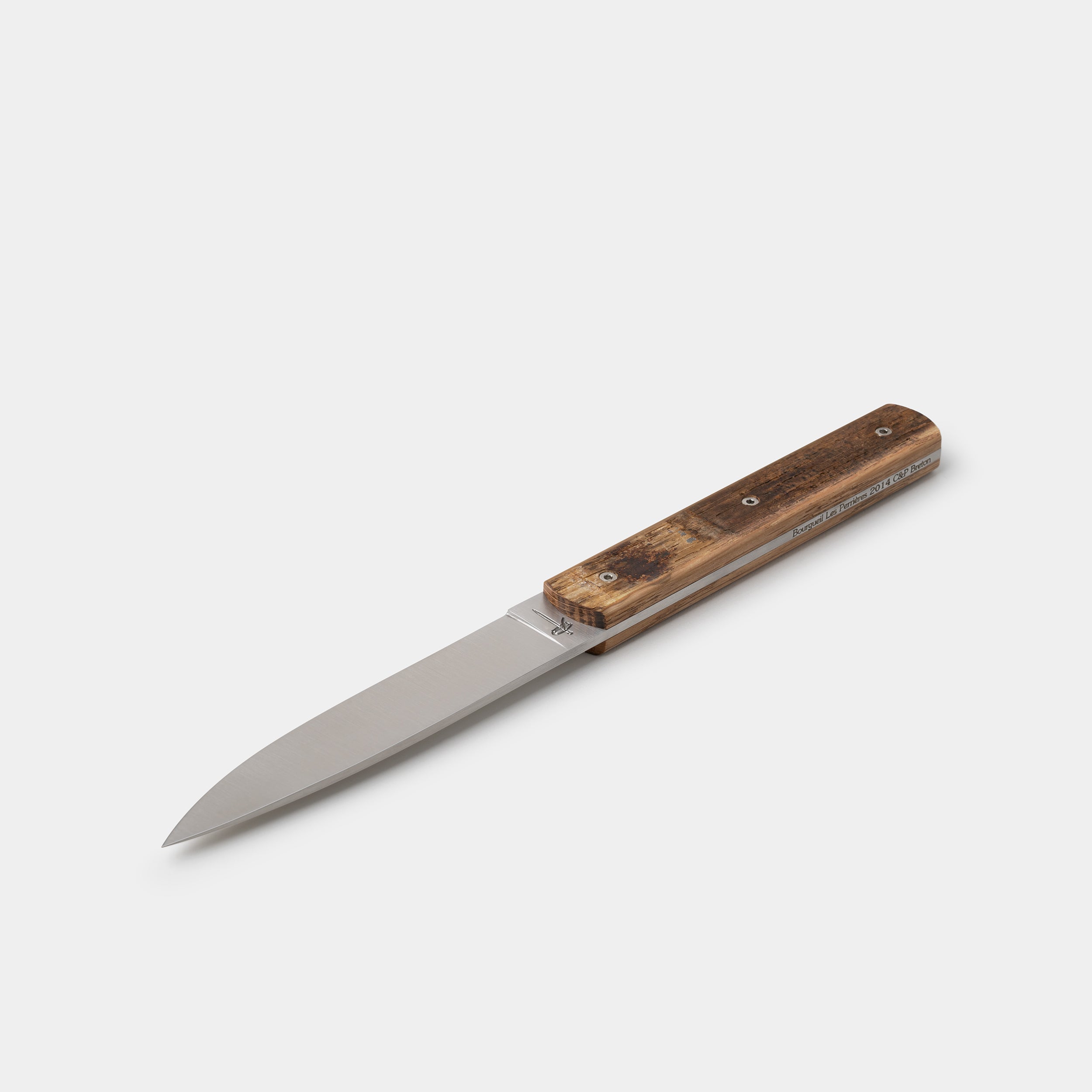 Perceval 9.47 Table Knife Wine Barrel Detail