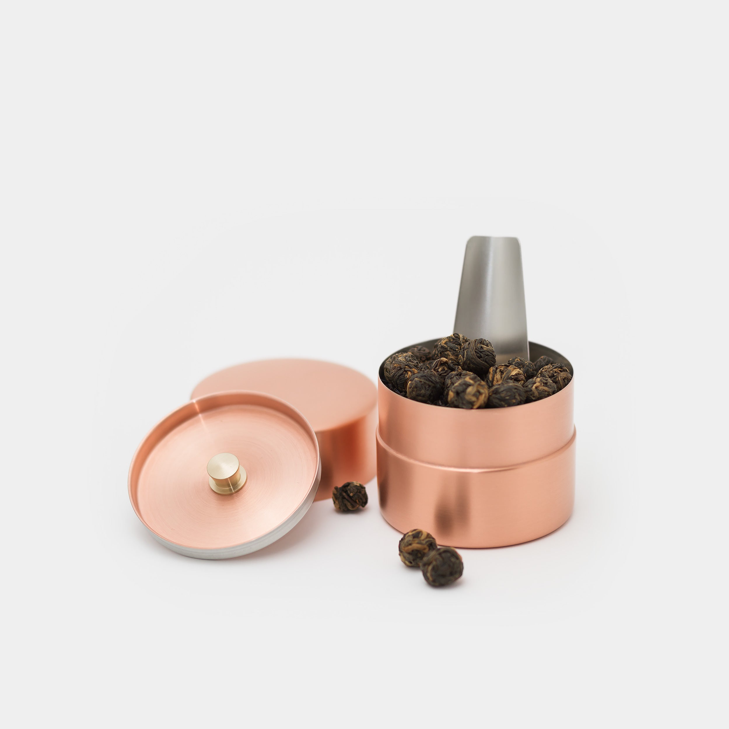 Azmaya Canister Copper Small with tea