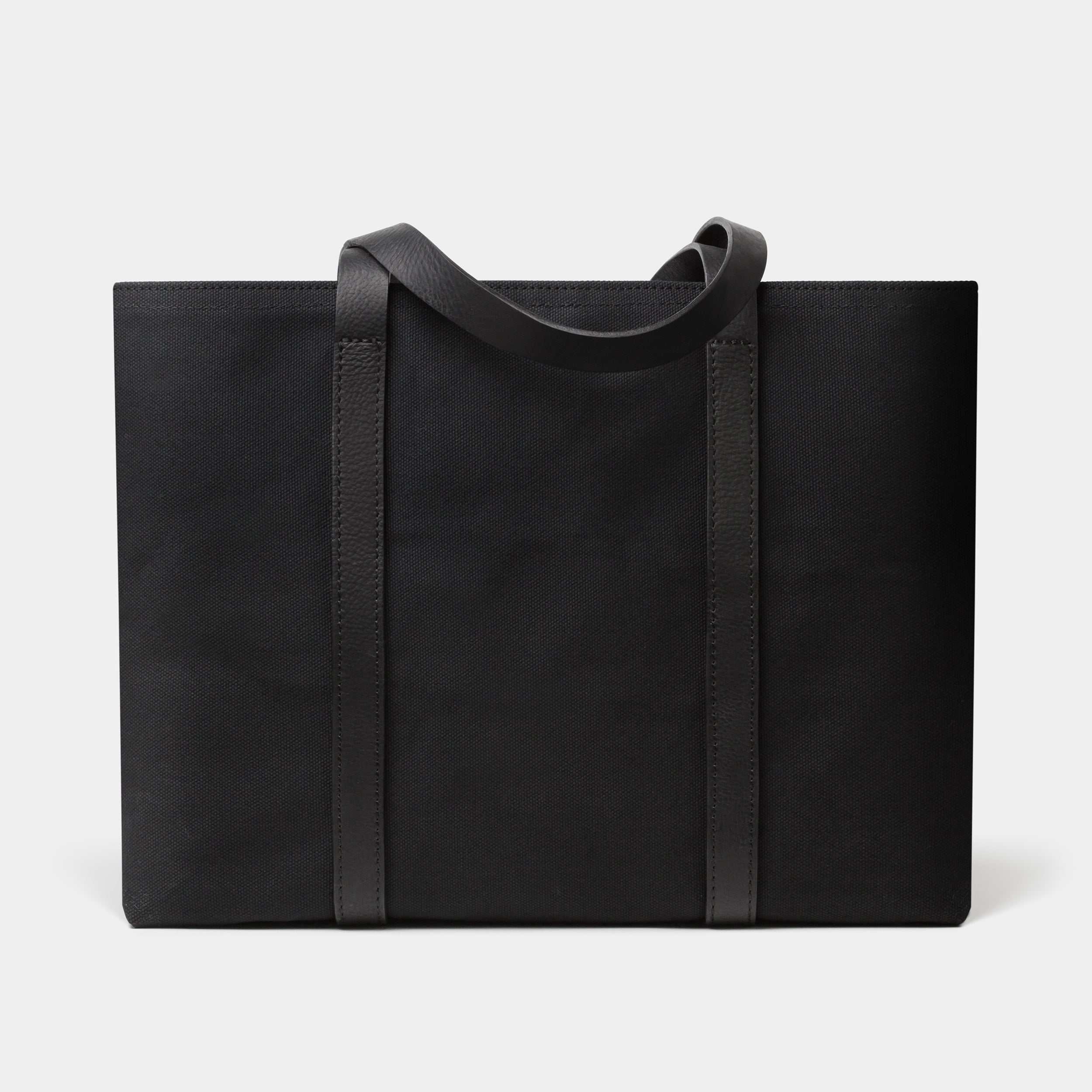 Cano Leather Handle Tote Black