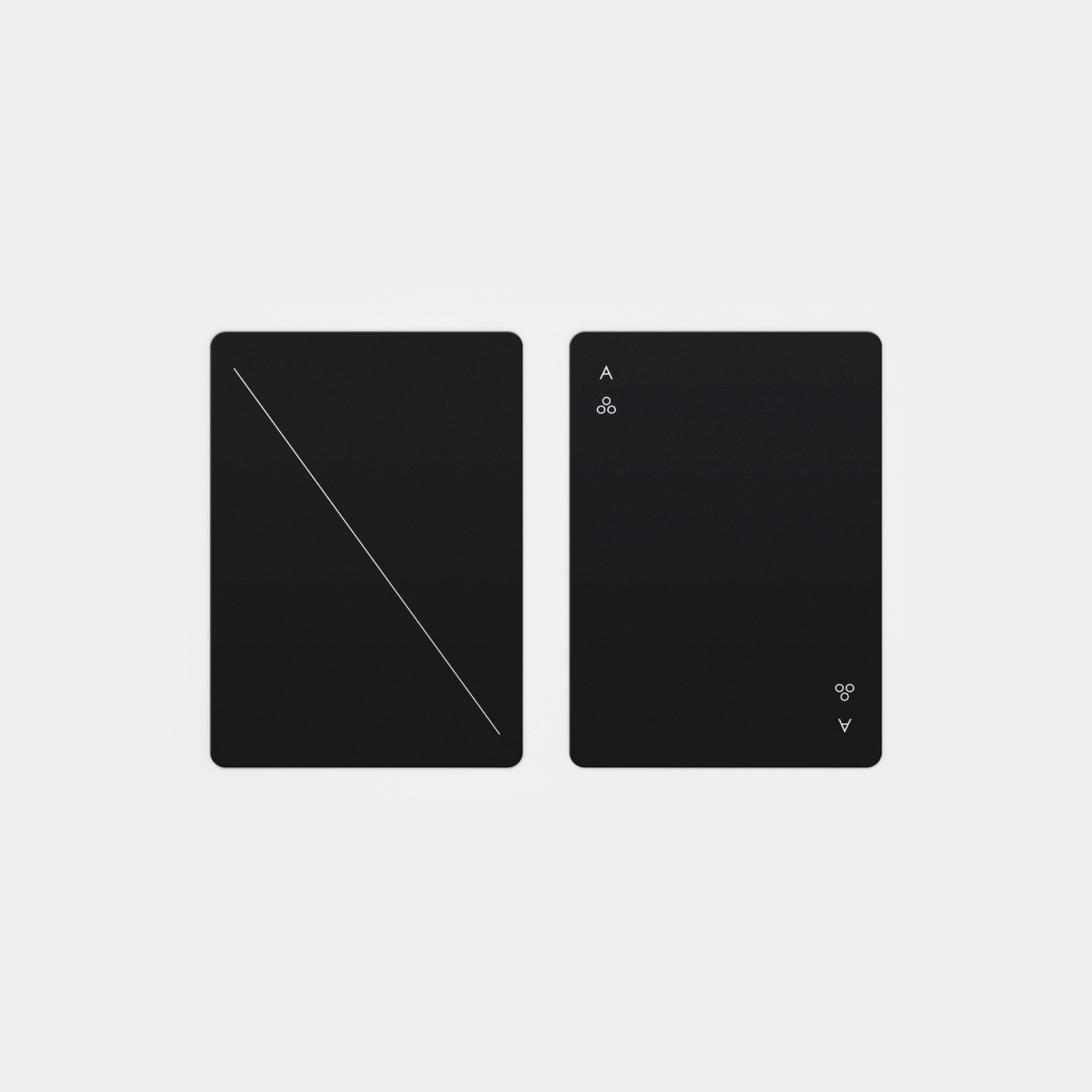 Minim Playing Cards Black top