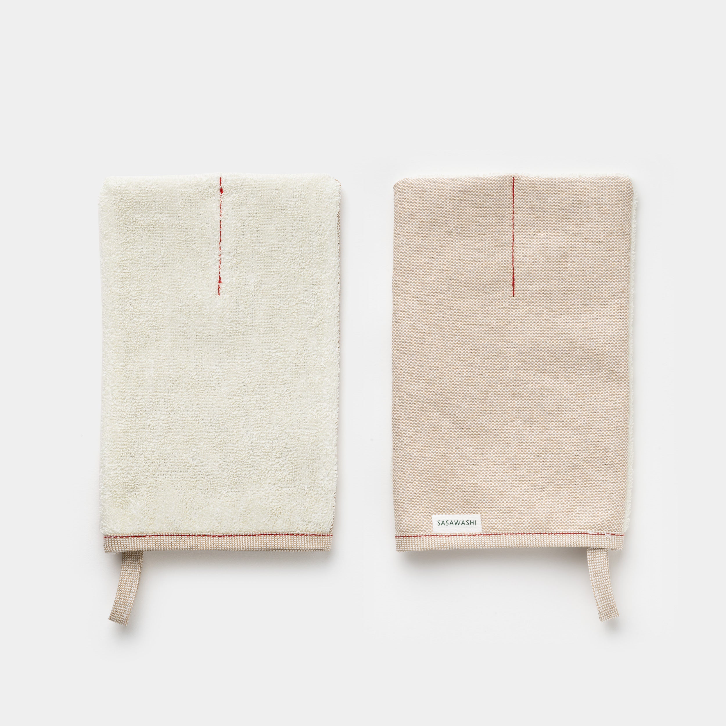 Sasawashi Body Scrub Mitt Both Sides