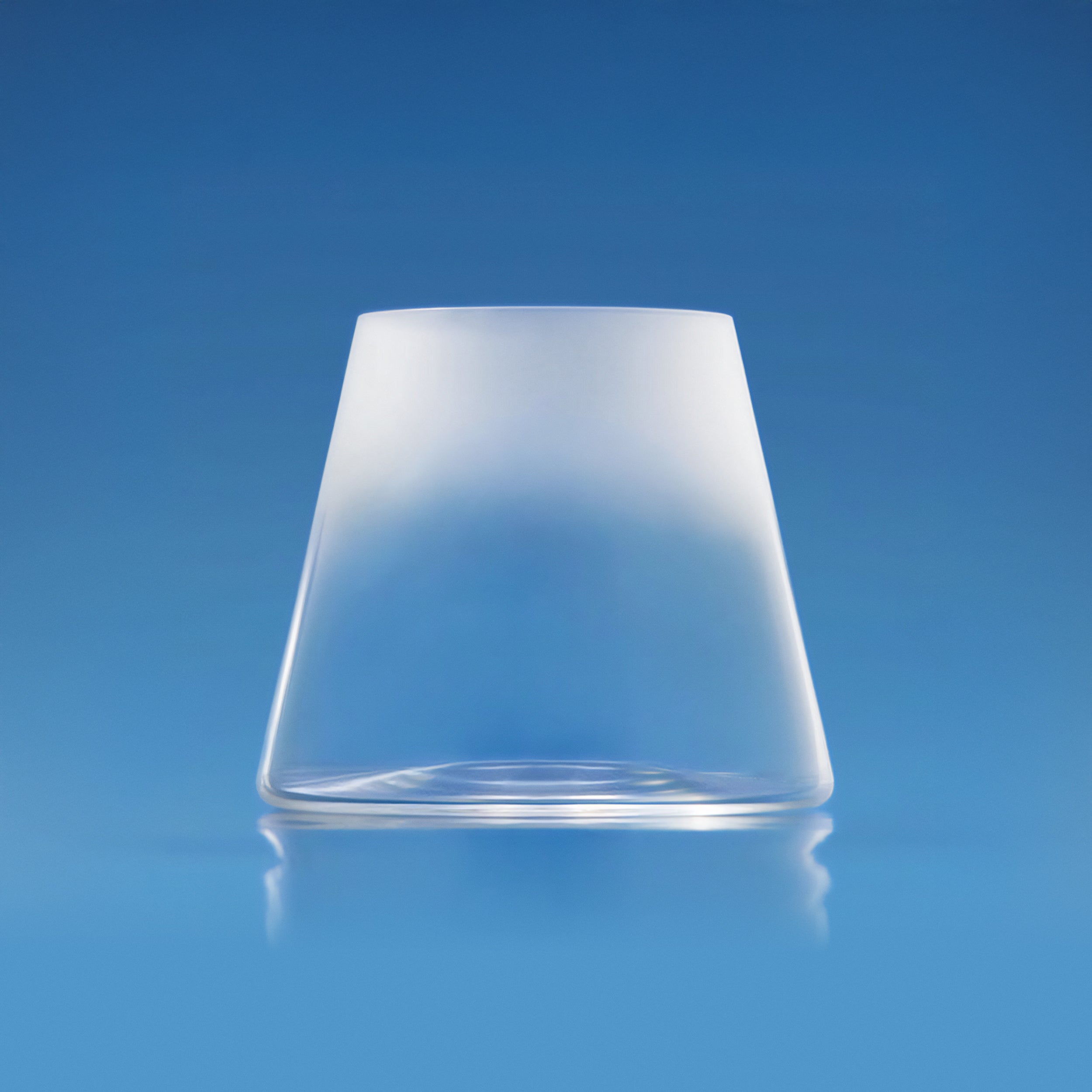 Frosted Fujiyama Glass REWORK Edition, against a blue background.