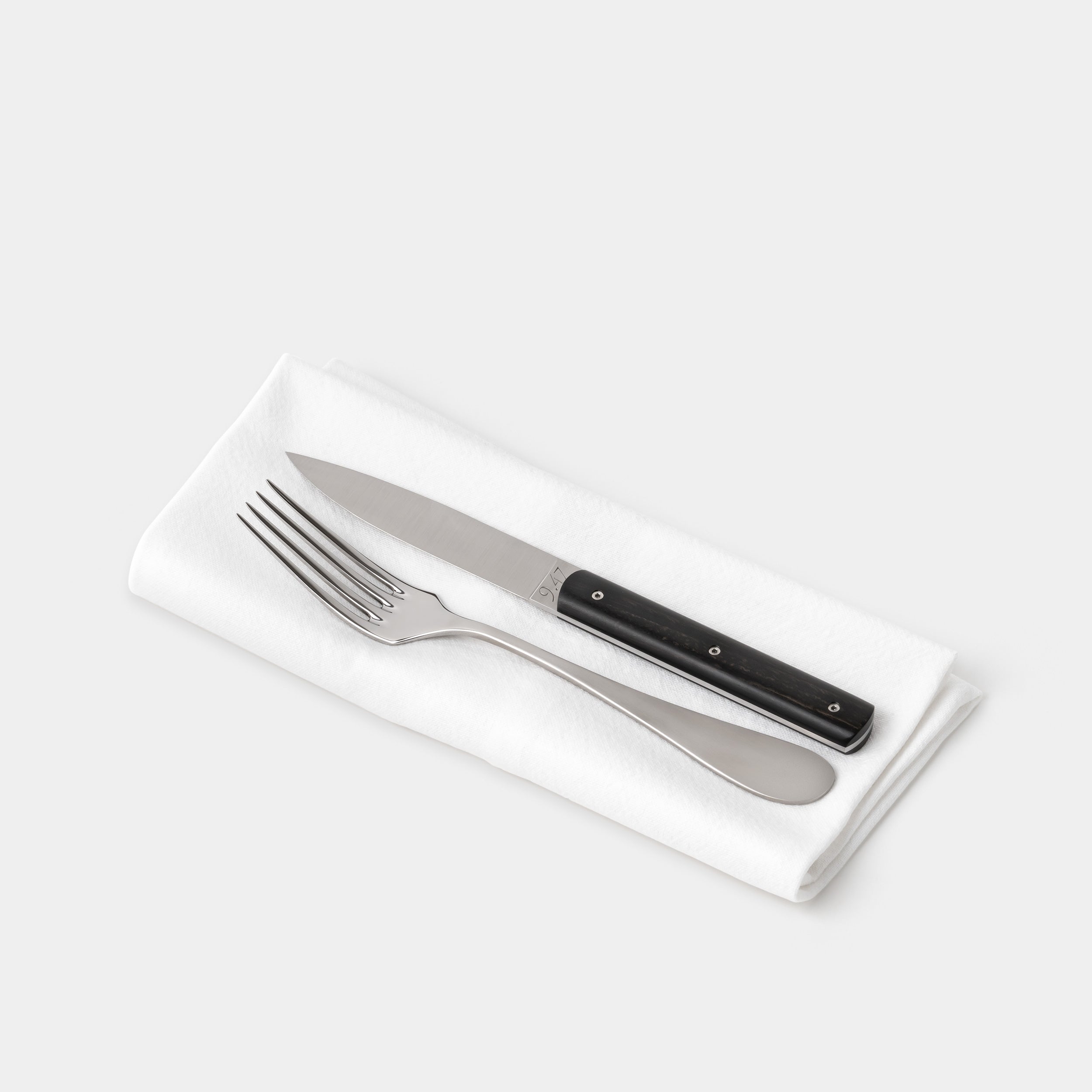 Perceval 9.47 Table Knife Gabon Ebony with Fork