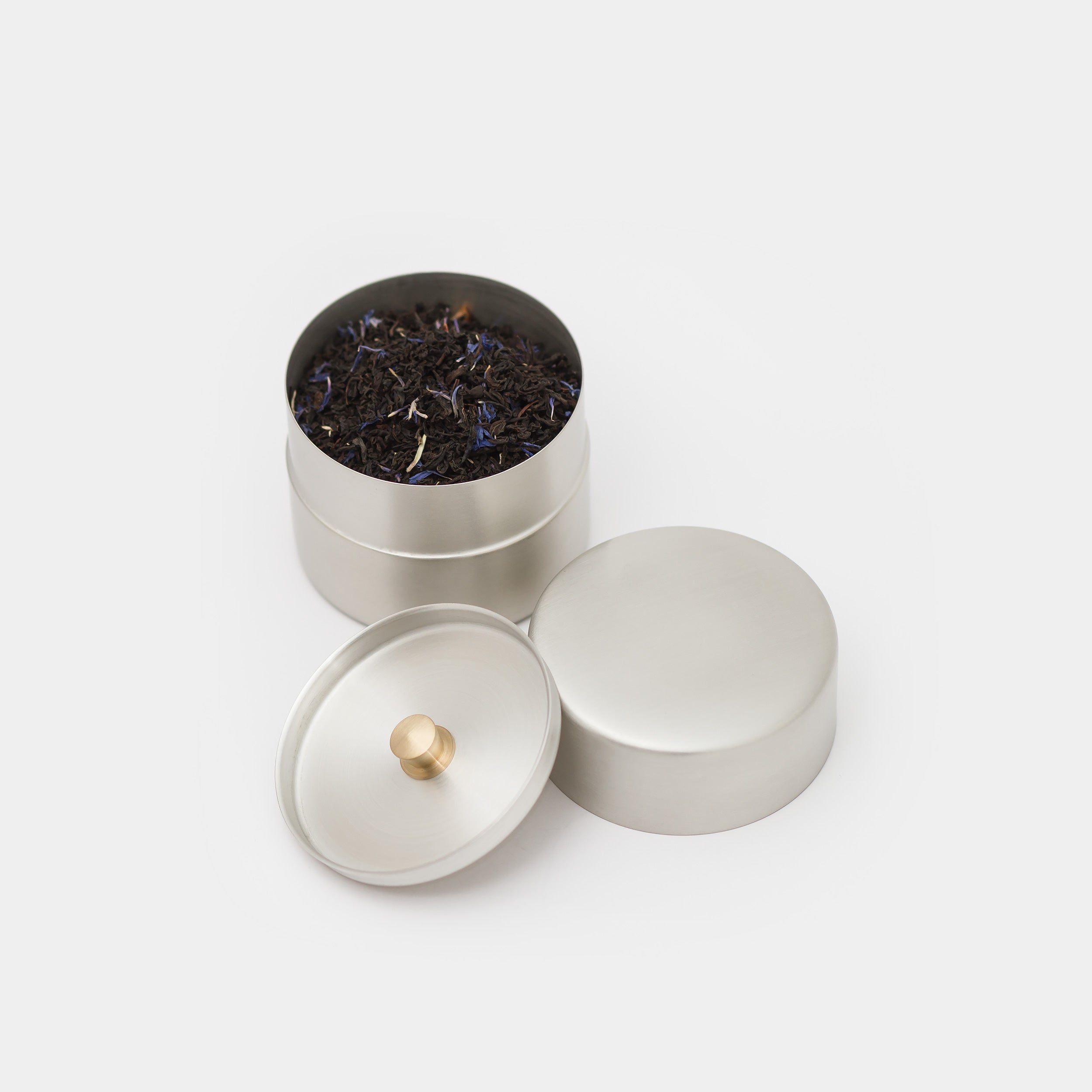 Azmaya Canister Tin-Plated Copper Small with tea