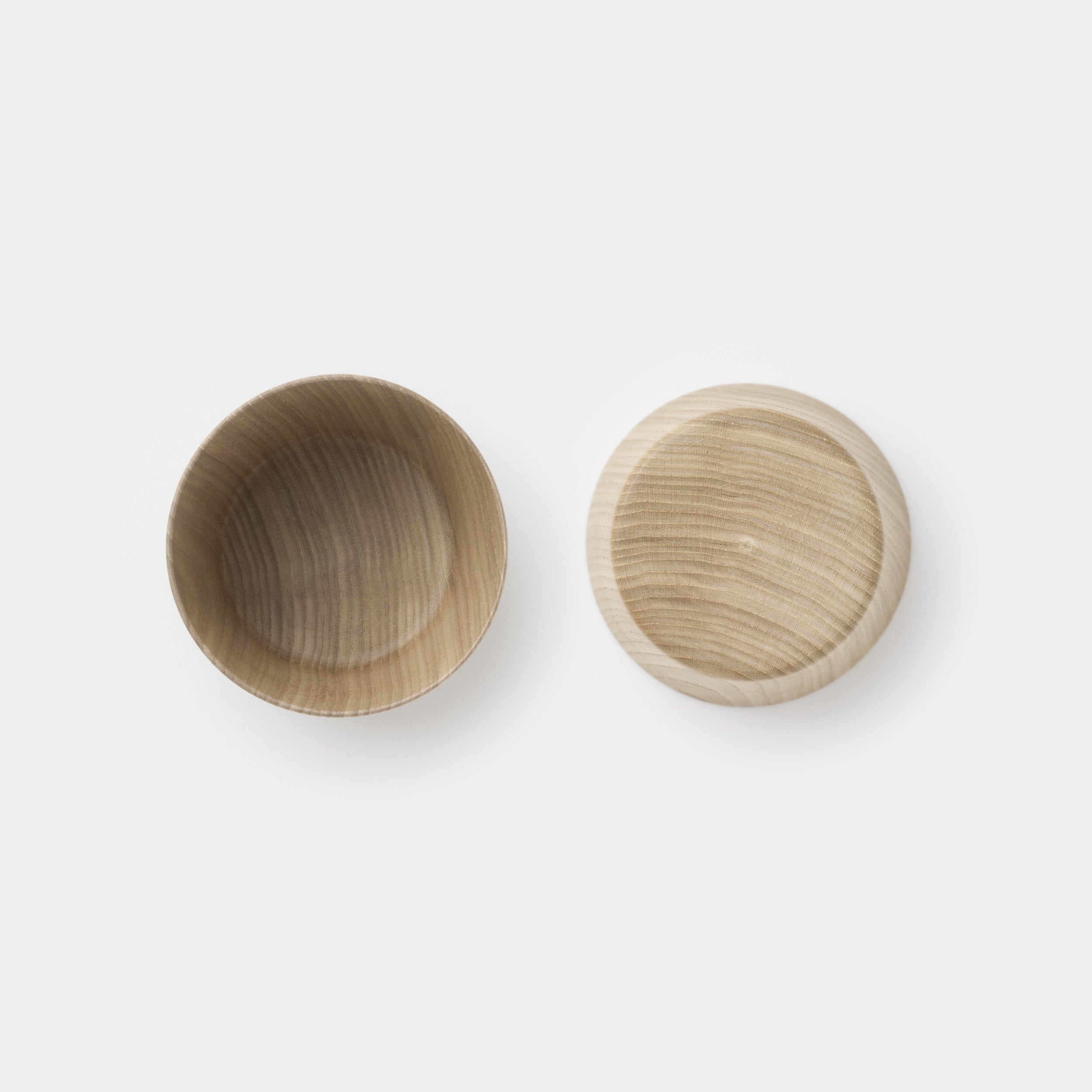 Kami Wood Cup Bowl top and bottom